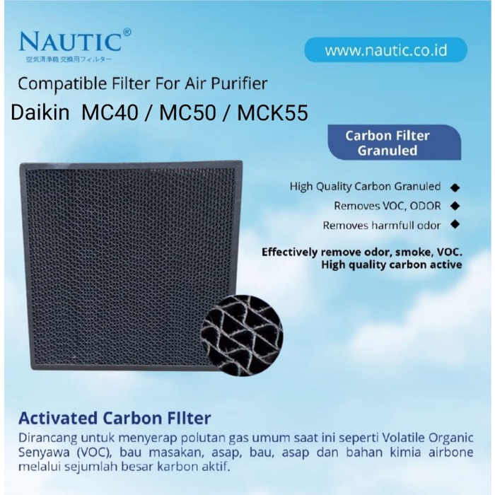 DUST COLLECTION FILTER/HEPA FILTER DAIKIN MC40 55 UVM6 MCK55 MC55 Filter Daikin MC40/55/MCK55 Filter KAFP0808B4E