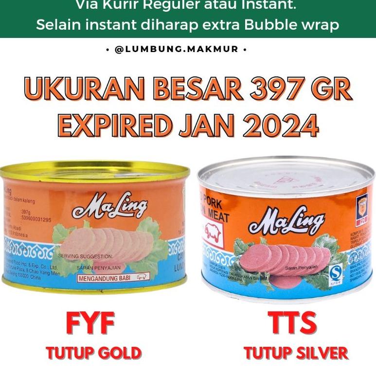 

4.4 Product HOT Maling FYF TTS Ham Luncheon Pork 397 gram BESAR (Exp 2024)