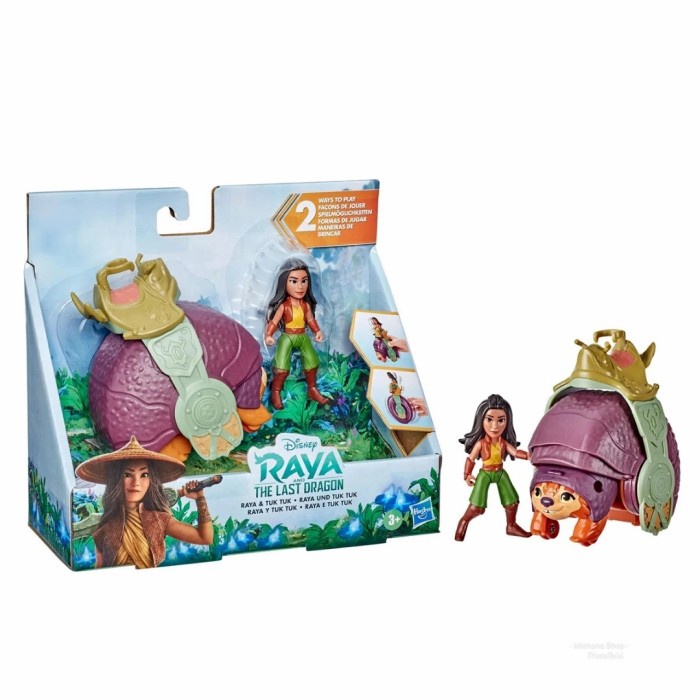Boneka Disney Raya And The Last Dragon Raya And Tuktuk Transport Doll #Original