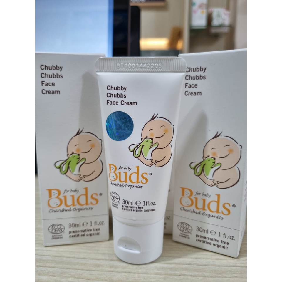 Buds Organics Chubby Chubbs Face Cream Krim Pelembab Wajah Bayi