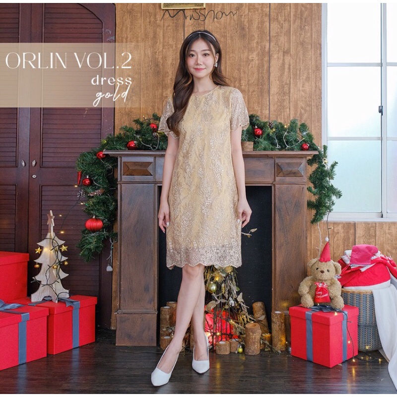 Miss Nomi - Orlin Dress vol 2 / Dress Brukat / Party Dress / Dress Wisuda