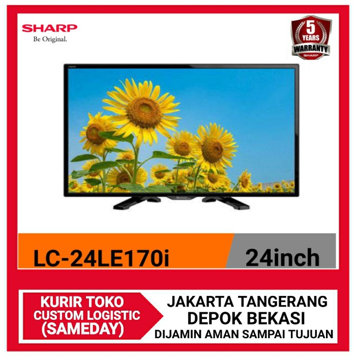LED TV SHARP 24" AQUOS 24LE170 BERGARANSI