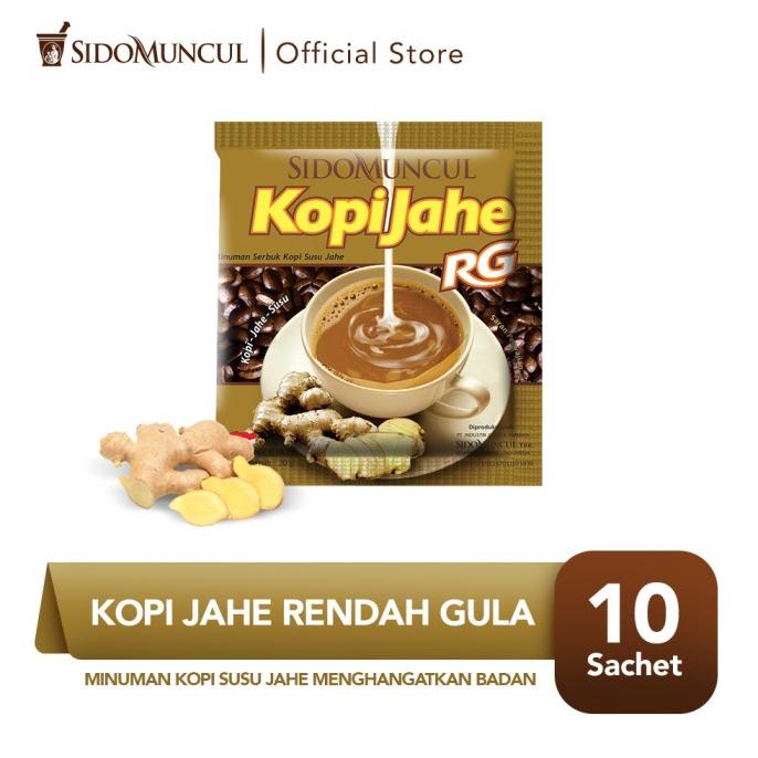 

[BISA COD] Sido Muncul Minuman Kopi Jahe Rendah Gula 10's - Menghangatkan Badan