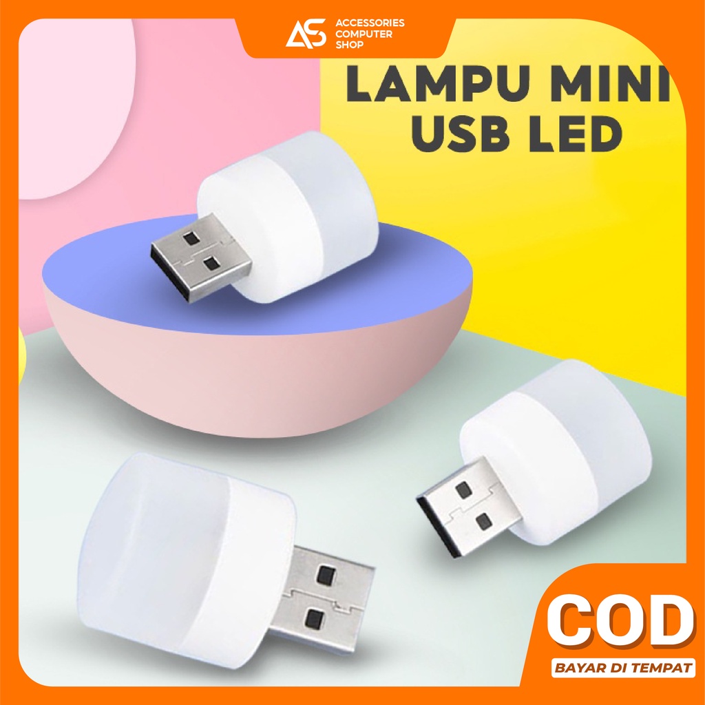 LAMPU LED USB MINI / LAMPU MINI LED USB PORTABLE KECIL / LAMPU BACA LAMPU TIDUR LAMPU TRAVEL HM006 - ACS