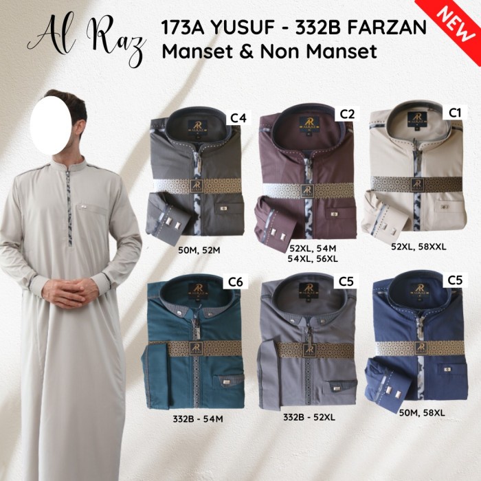 {FamilyStore} JUBAH GAMIS PRIA AL RAZ BORDIR BERKERAH Limited