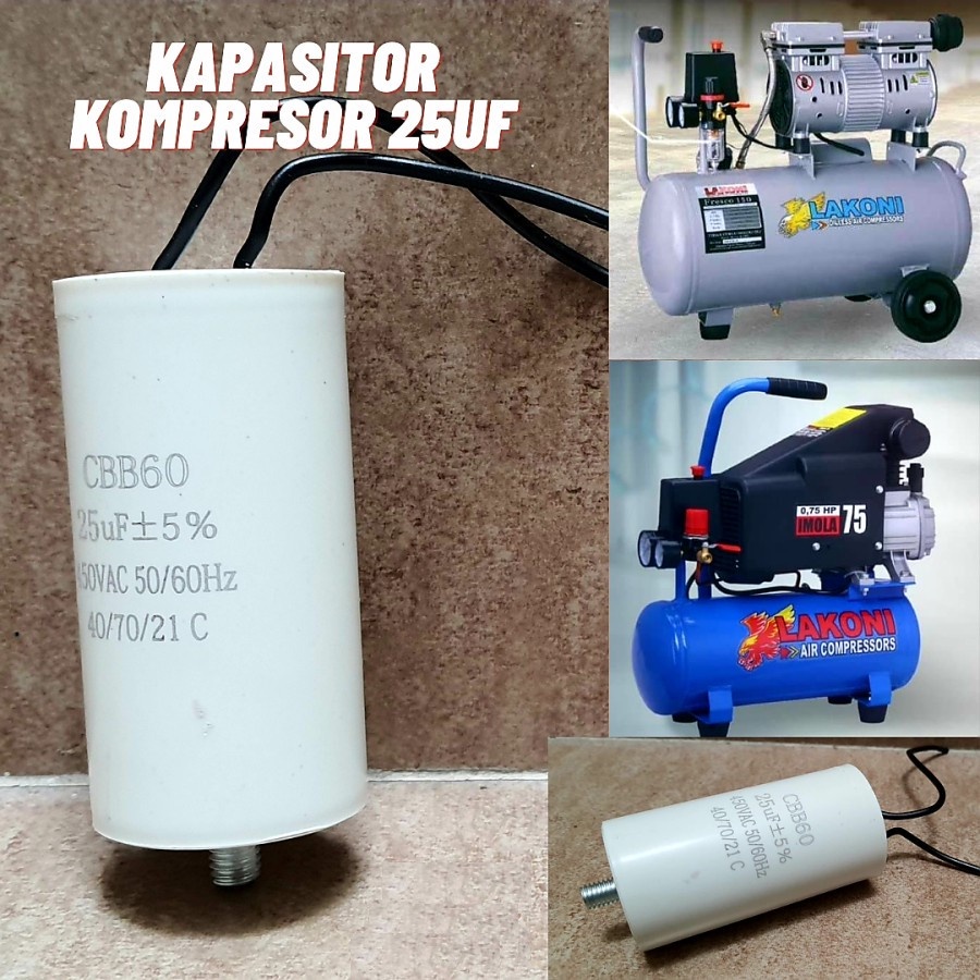 Jual Kapasitor Uf Mesin Kompresor Hp Lakoni Imola Fresco Spare Part Capacitor Starting