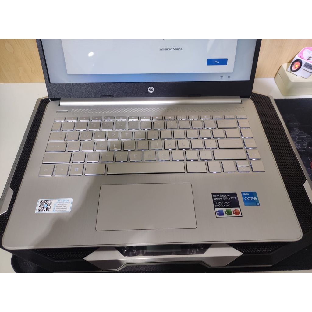 Laptop Hp 14s DQ5115TU Intel Core i3 1215U RAM 16GB SSD 512GB FHD BACKLIT Windows 11 OHS Original Terlaris