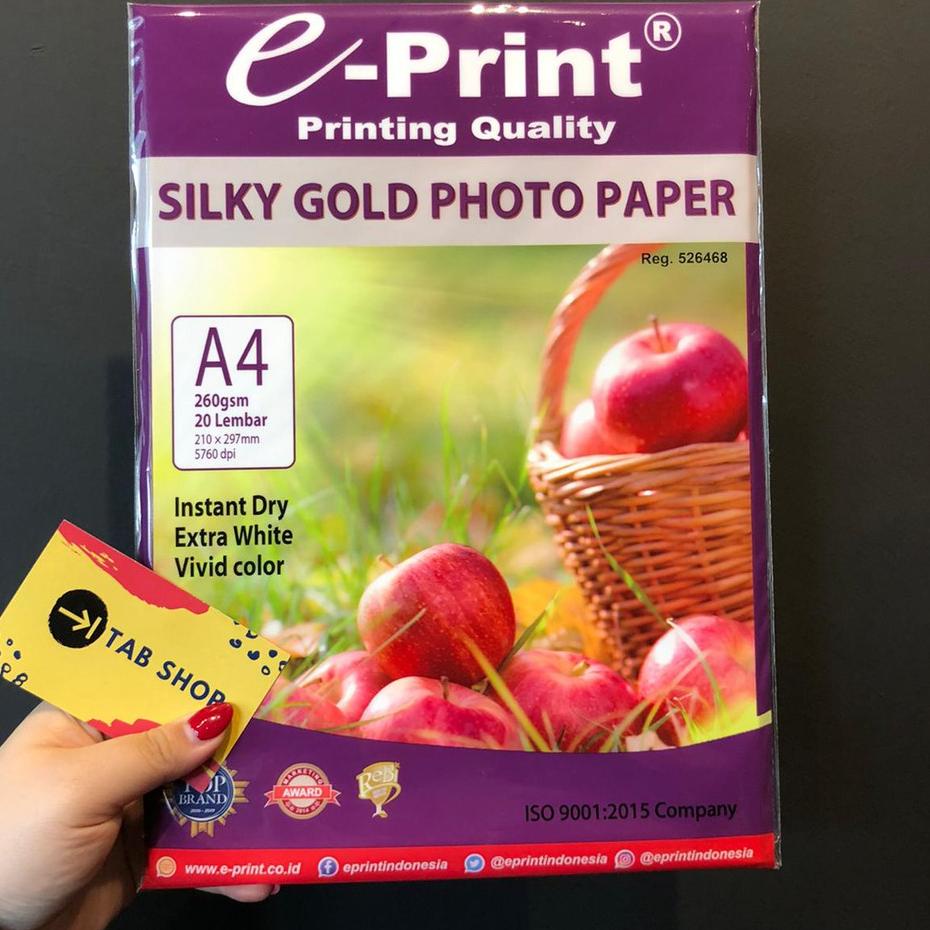 

Promo! EPRINT SILKY GOLD PO PAPER A4 KERTAS PHOTO ✓