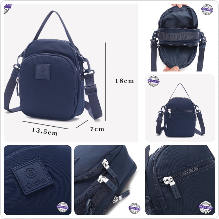 GUDIKA Bag 5107 - Tas Hp Mini Fashion Branded Ori Selempang bahu Cewek Kekinian Wanita Import Korea Original Terbaru Bahan Nilon Anti Air Waterproof