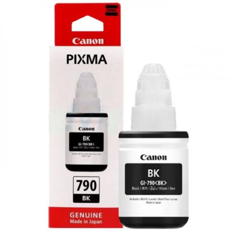 Tinta Canon PIXMA GI-790 Black Original untuk G1000 G1010 G2000 G2010 G3000 G3010 G4000 G4010