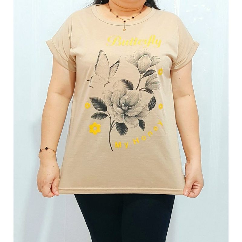 KAOS JUMBO WANITA LD BESAR 70KG UP