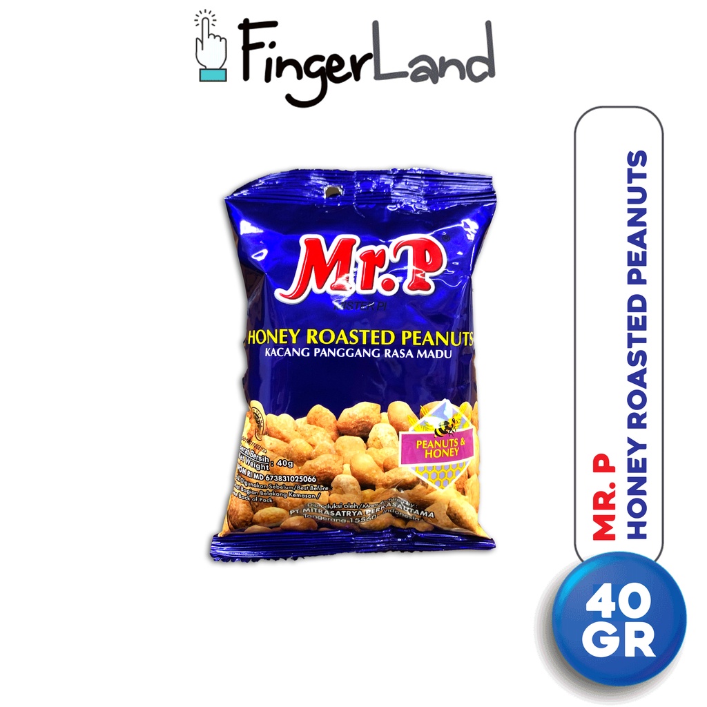 

MR.P Honey Roasted Peanuts 40 Gr Kacang Rasa Madu