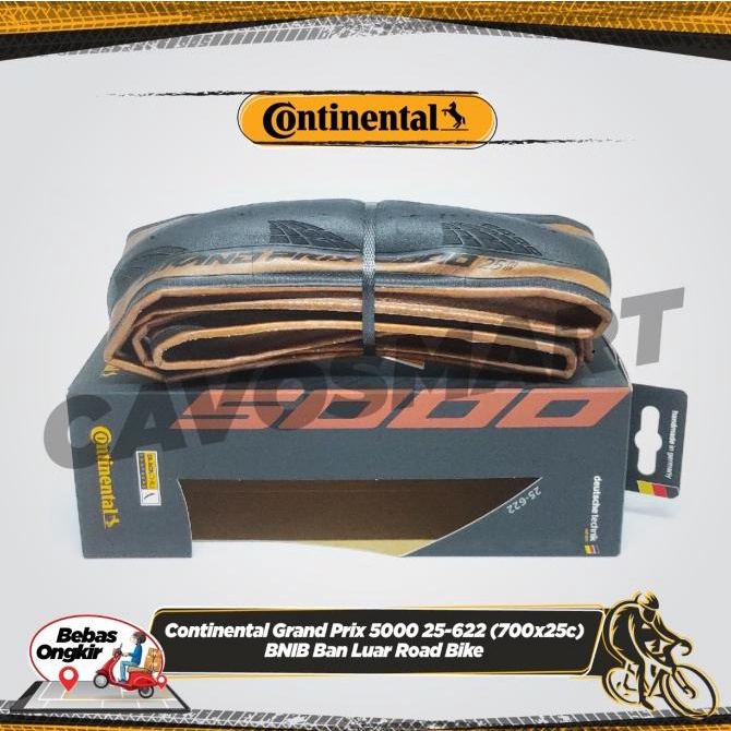 Continental Gp5000 700X25 Transparent Bnib Ban Luar Roadbike