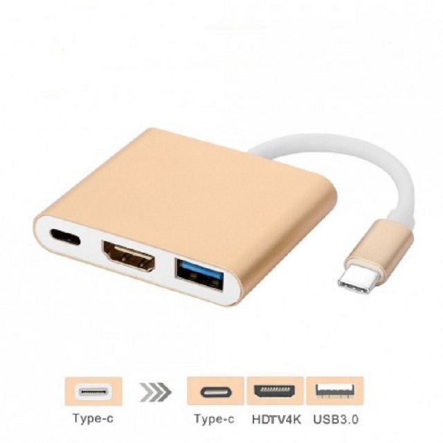 Mediatech type c to hdtv + usb 3 + type c - 649784