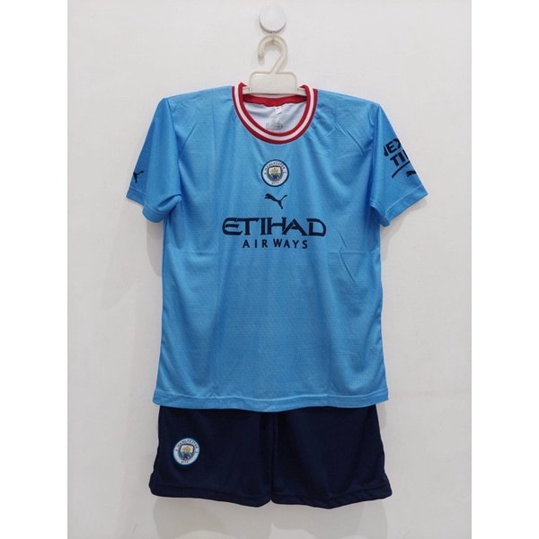 Jersey bola siti citty anak printing usia 4-13 tahun kids