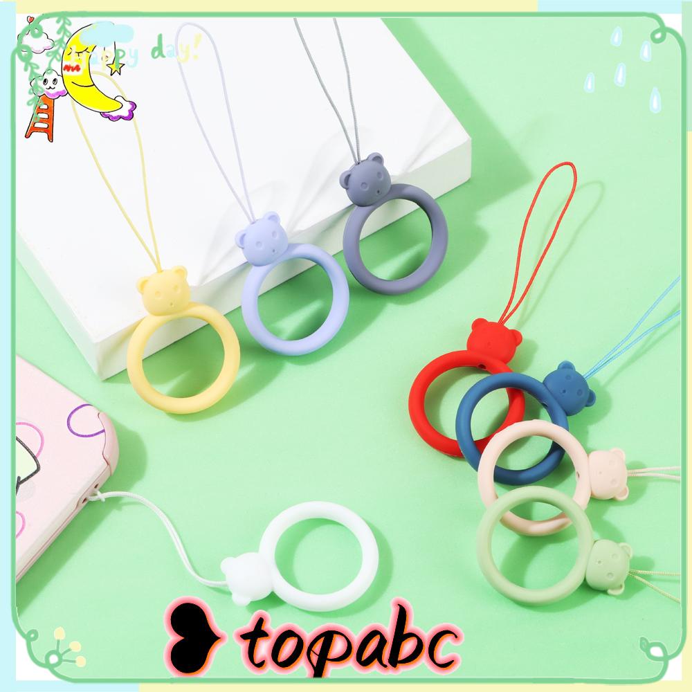 Top Silikon Cincin Anti Noda Beruang Kecil U Disk Pendant