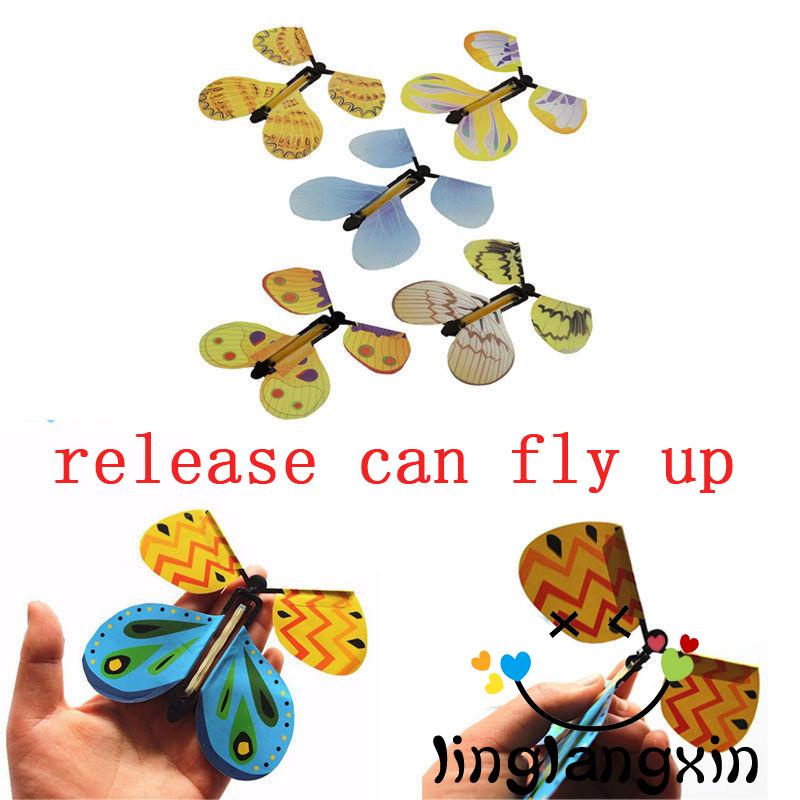 Llx-magic Fairy Flying Butterfly Mainan Dekorasi Kamar Magnet Untuk Hadiah Kejutan Atau Bermain Pesta