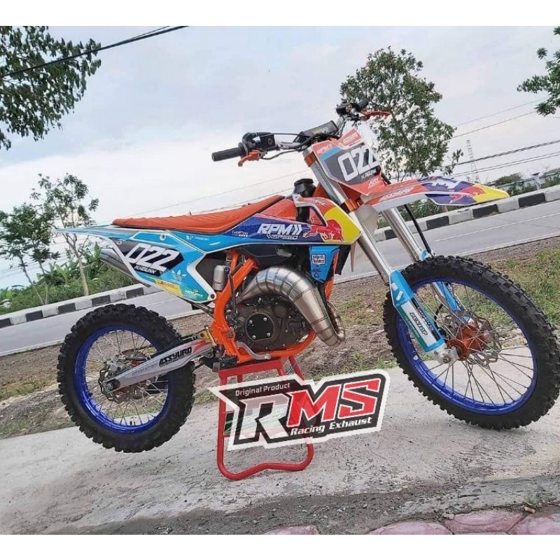 KNALPOT UDANG TRAIL NINJA RR SS 2TAK, SUZUKI TS125 2TAK, YAMAHA DT100 2TAK, YAMAHA DT125 2TAK, SATRI