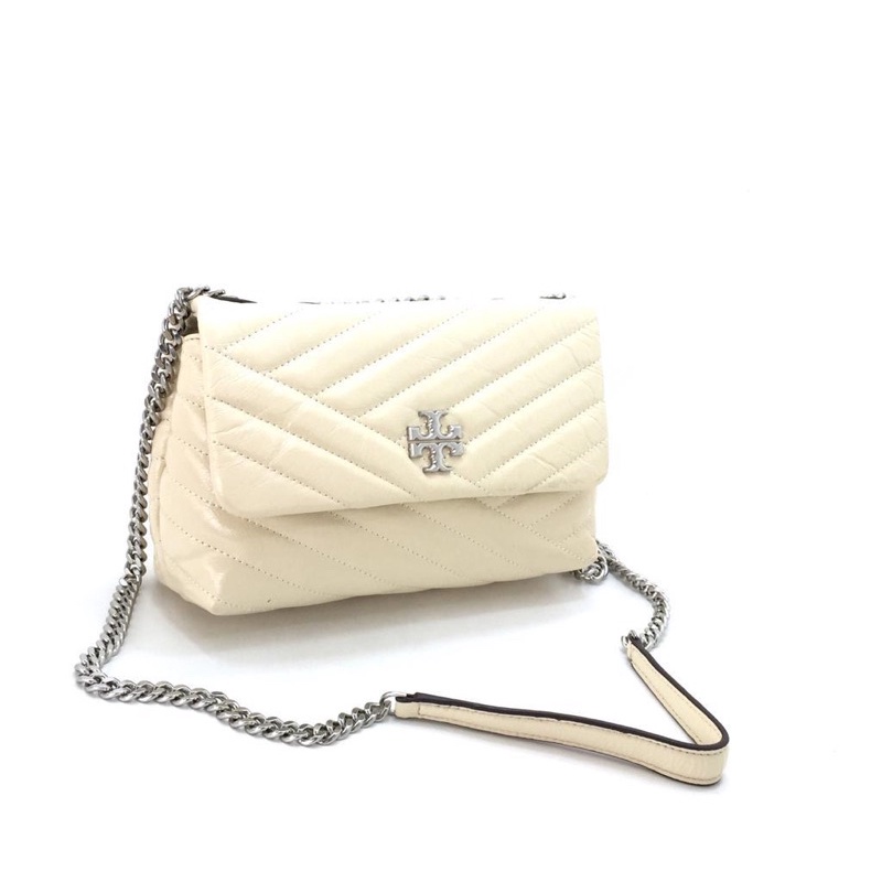 Tory Burch Kira Chevron Distressed Small Convertible  Shoulder Bag