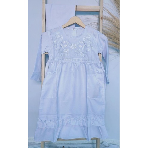 Gamis manasik anak gamis putih anak baju putih set syari putih