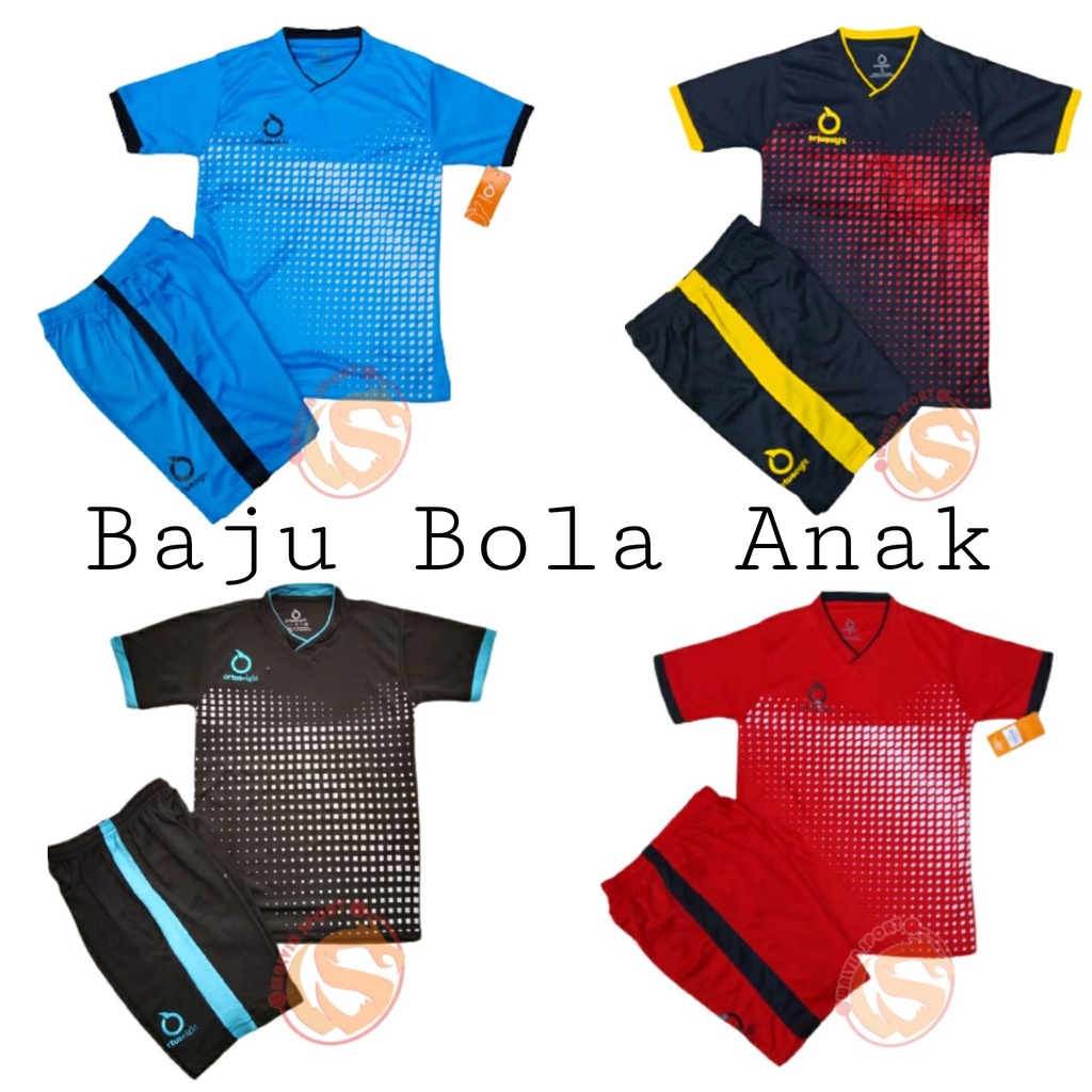 Baju Bola Anak SD-SMP 7th - 14th Kaos Bola Anak Baju Futsal Anak Kaos Futsal Anak
