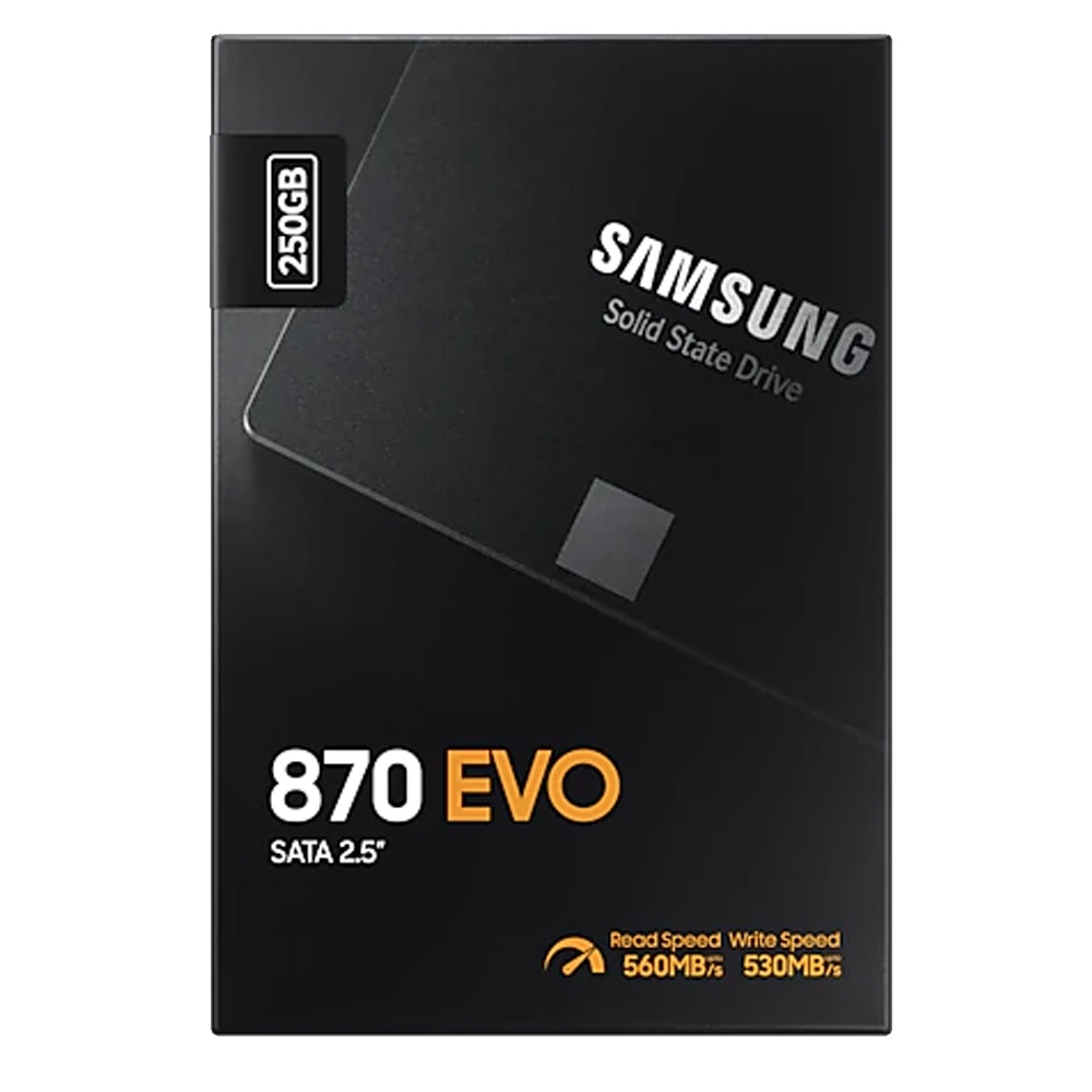 Samsung SSD 870 EVO SATA III 2.5 Inch 250GB - MZ-77E250BW - Black