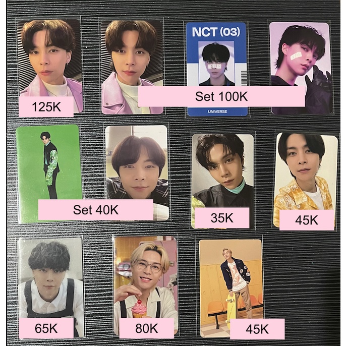 Photocard PC Johnny NCT 127 Universe Binder Trading Card Sticky AR Jewel Sticker Mumo Baker House Ca