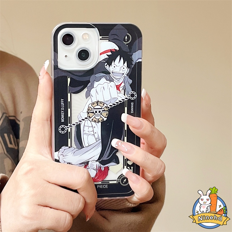 Soft Case Silikon Tpu Anti Slip Motif Kartun Compatible for iPhone 14 13 12 11 Pro Max X Xr Xs Max Se 2020 iPhone 7 Plus 8 7 6 6s Plus Couple Cartoon Animation One Piece Case Series Clear Soft TPU Phone Case Silicone Non-slip Protective Back Cover