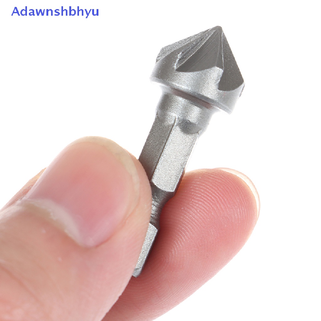 Adhyu 6giling Countersink Mata Bor Chamfer Cutg Woodworking Alat hexagon handle ID