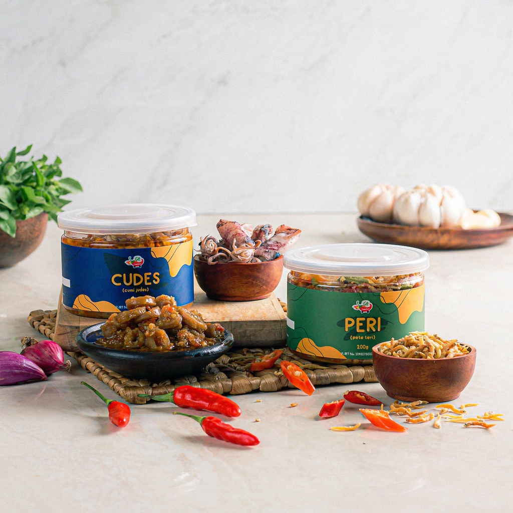

Gosambel Paket 2 Varian rasa PERI CUDES 200gram Sambal Lauk Pedas Rumahan
