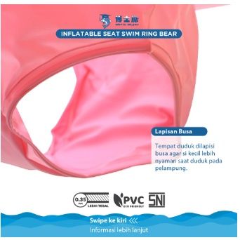 BABIESFIRST DD01342 DOCTOR DOLPHIN INFLATABLE SWIM RING BEAR