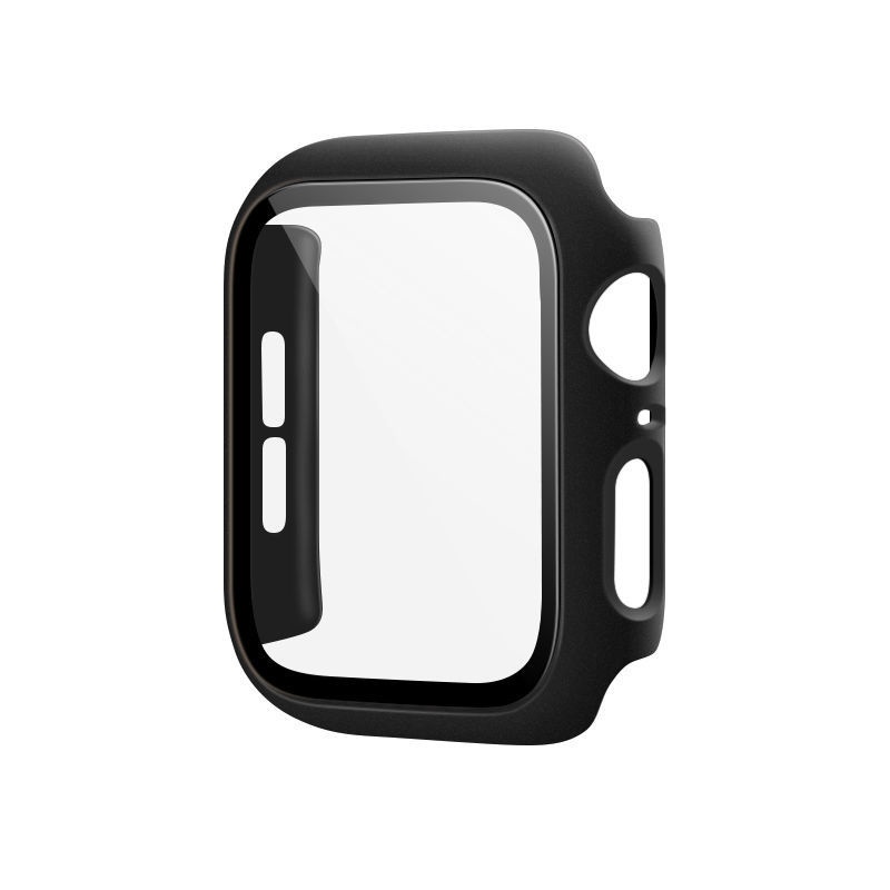 APPLE WATCH 2 in 1 Case iWatch Series Series 1 2 3 4 5 SE 6 7 PC+Tempered Glass Full Cover Size 45 44 42mm 41 40 38mm Hard Screen Protector