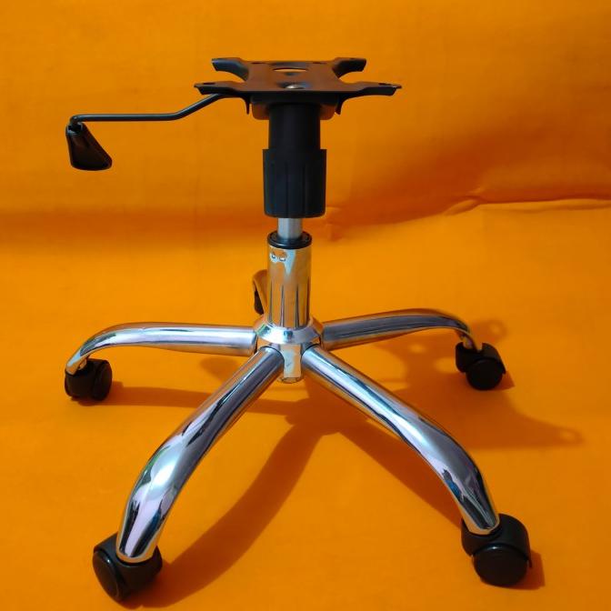 Kaki Besi Chroom, Kaki Kursi Kantor + Mekanis + Hidrolik + Roda