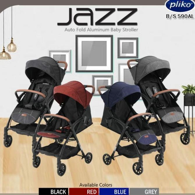 Stroller Pliko Jazz S590 AL Otomatis Lipat Kereta Dorong Bayi