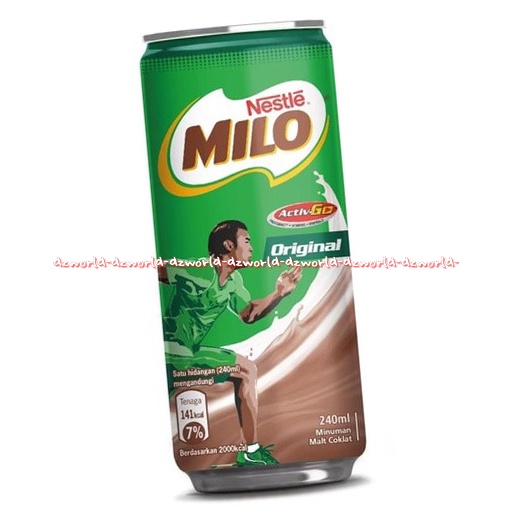 Milo Active Go Original 240ml Ready To Drink Milo Kaleng Minuman Malt Coklat Cokelat Millo Uht Activego Chocolate Drinks Dring