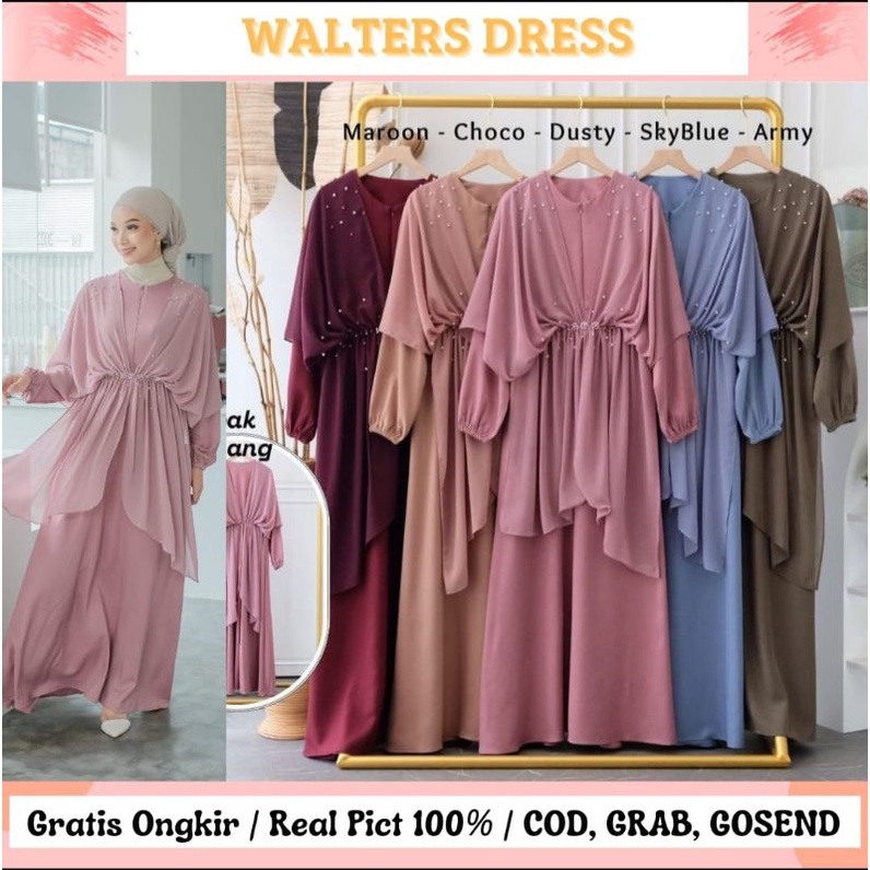 WALTERS DRESS / DRESS KONDANGAN / SERAGAMAN / BRIDESMAID / BUSUI FRIENDLY