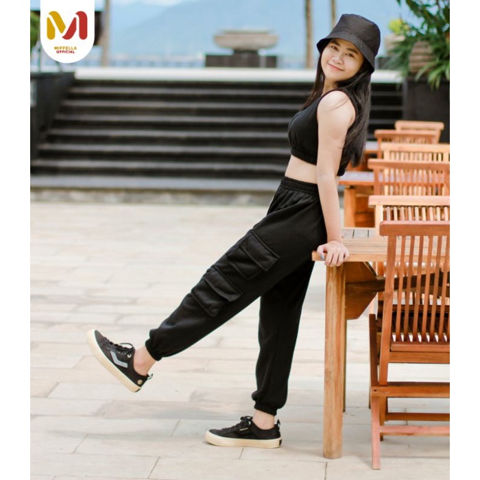 MIFFELLA - Celana panjang wanita||jogger one set