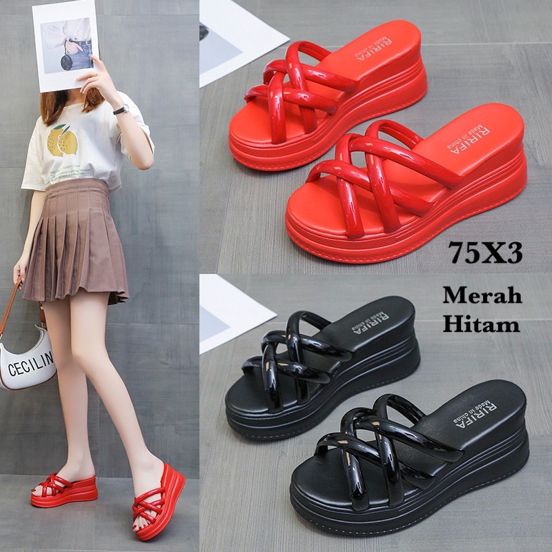 SANDAL WEDGES WANITA 75X3