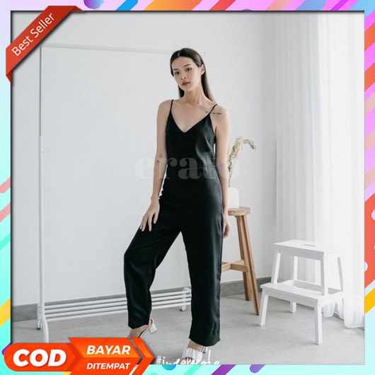 Jumpsuit Wanita Korean Style Pendek Jeans Terbaru 2022 Overall Remaja Viral Tik Tok Ibu Hamil Outer 