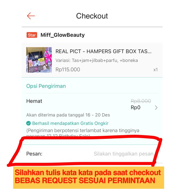 Miffglow - (COD) BEBAS REQUEST HAMPERS / GIFT BOX Scarlett whitening body lotion body scrub body shower original kado cewek kado unik kado ulang tahun