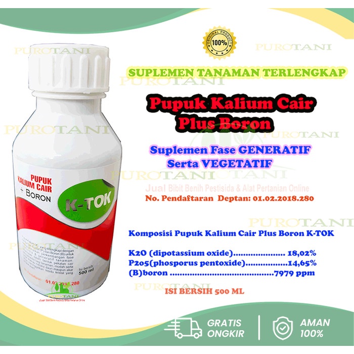 Pupuk Kalium Cair Plus Boron
