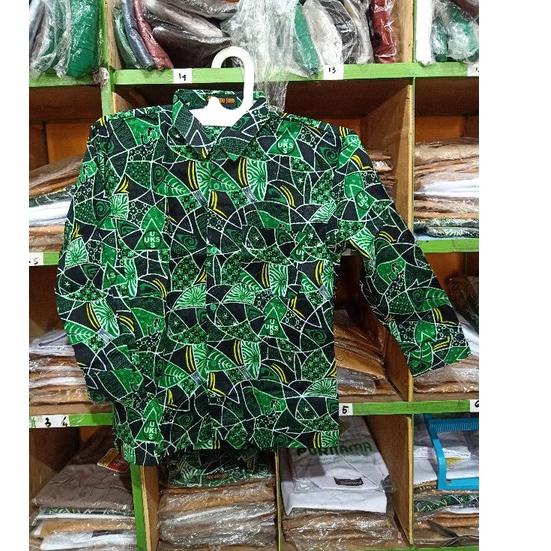 Rekomendasi Hem Batik sd Uks Sidoarjo lengan panjang seragam sekolah / hem batik sidoarjo /hem batik