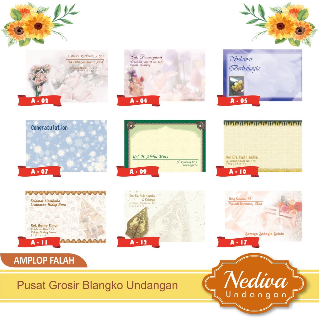 

Amplop Sumbangan (Kecil) Falah 1 pack isi 50 pcs Harga Murah