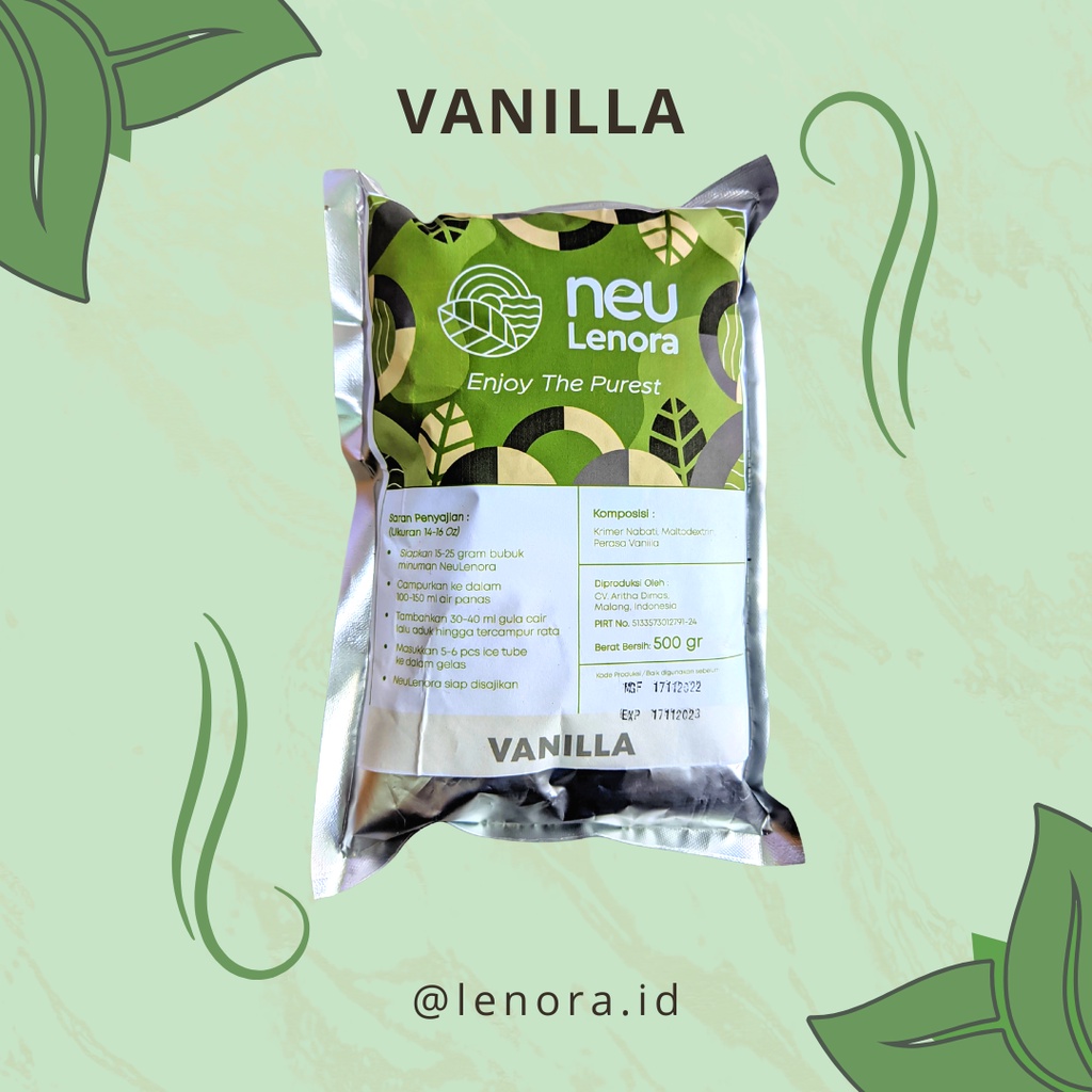 

Bubuk Minuman Vanilla Plain NEULENORA 500gram