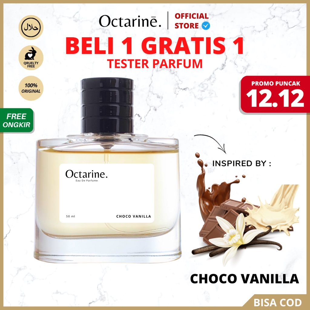 Octarine - Parfum Wanita Pria Tahan Lama Aroma Vanilla Coklat Inspired By CHOCO VANILLA | Parfume Perfume Farfum Minyak Wangi Cewek Cowok Murah Original