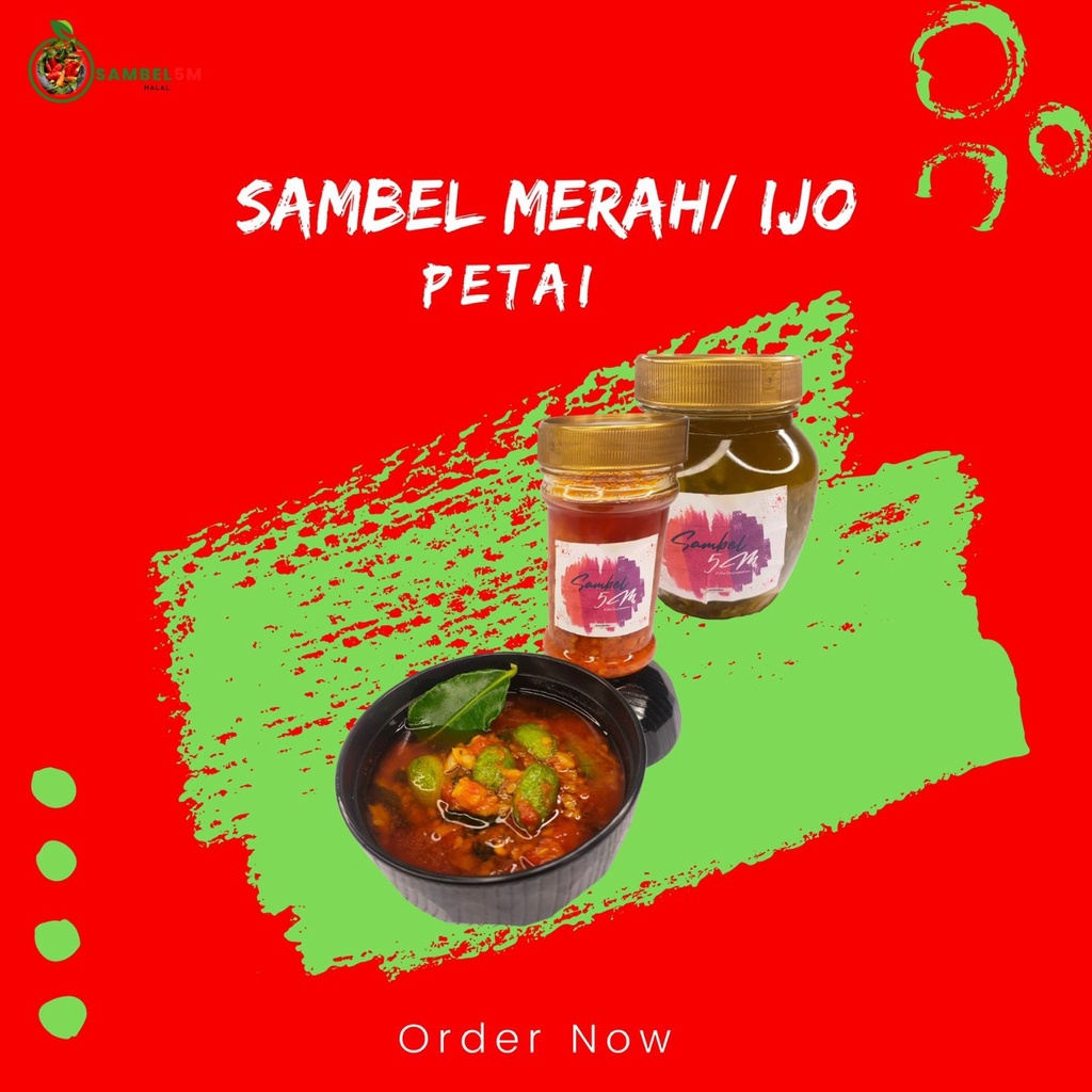 

SAMBEL 5M SAMBEL MERAH SAMBEL IJO PETAI UKURAN 150ML #TAKTERLUPAKAN MANTEP