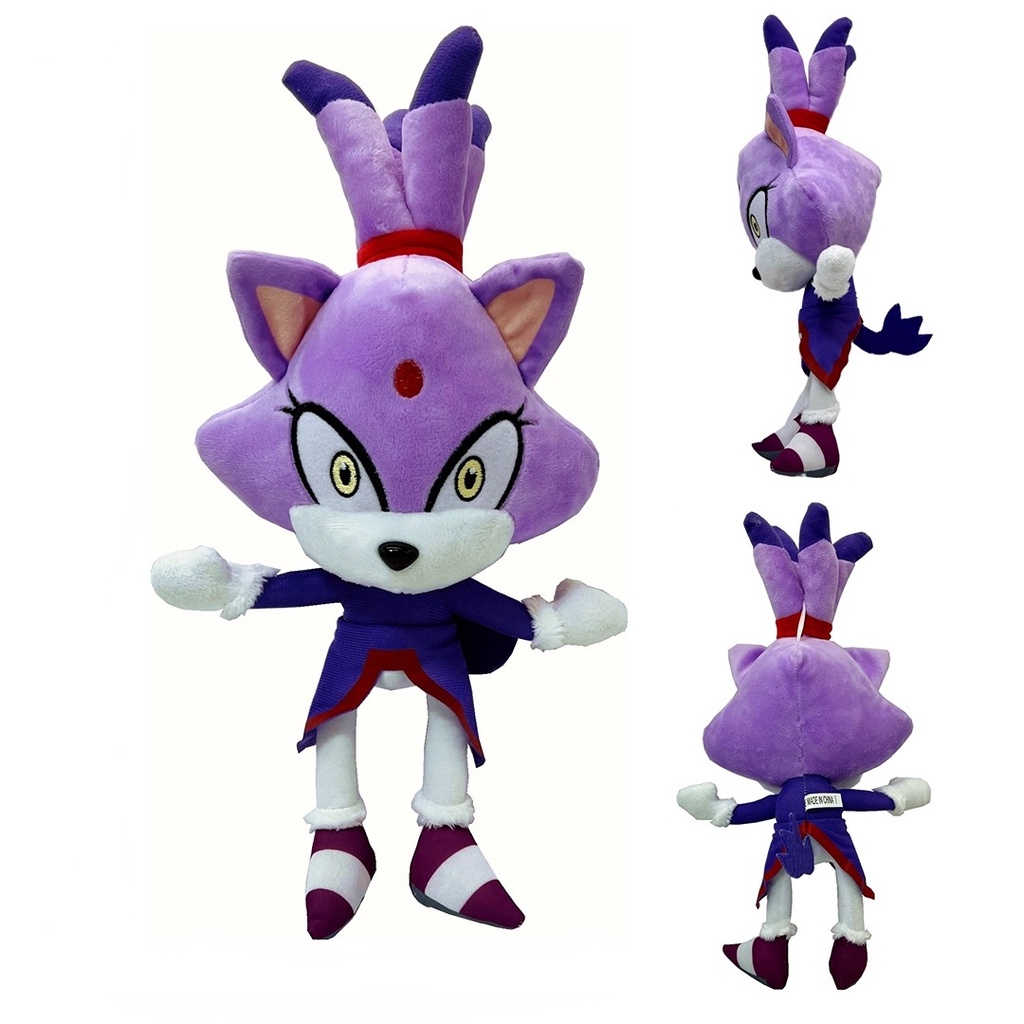 30 cm Sonic The Hedgehog Rouge The Bat Blaze The Cat Mainan Mewah Boneka Boneka Binatang Mainan Anak Hadiah Mainan