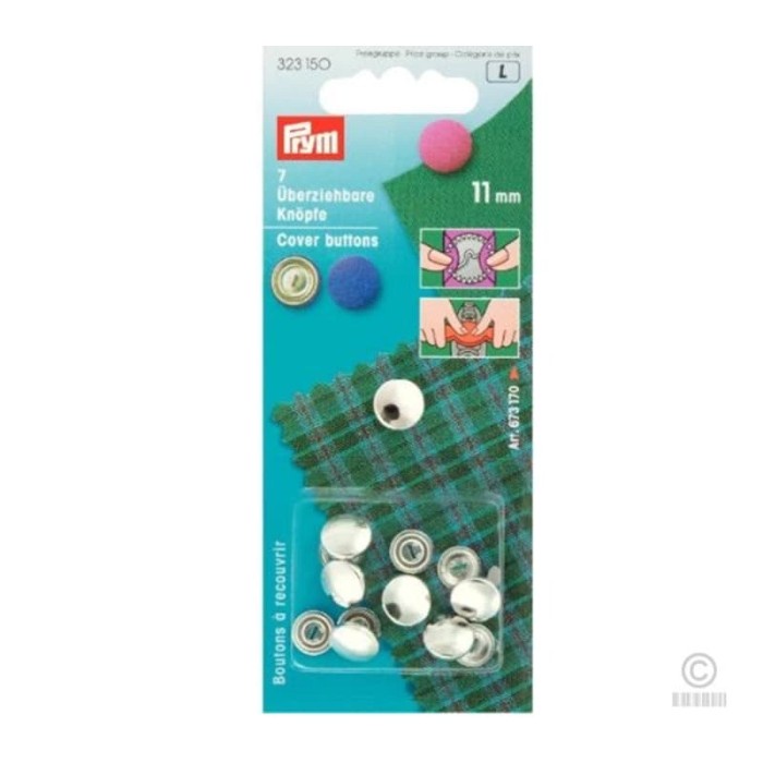 Kancing Prym Kancing Bungkus Cover Butt 11Mm 7 Pcs 323150