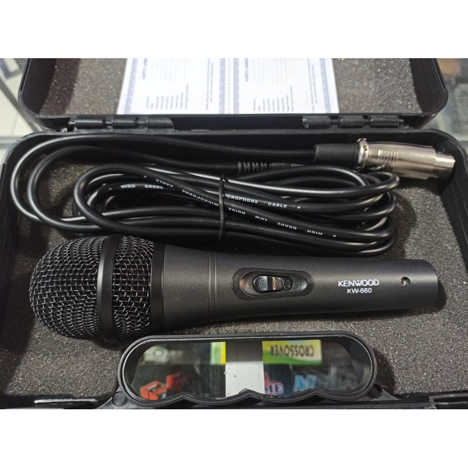 Microphone MIC Cable KARAOKE PROFESIONAL KENWOOD kw660