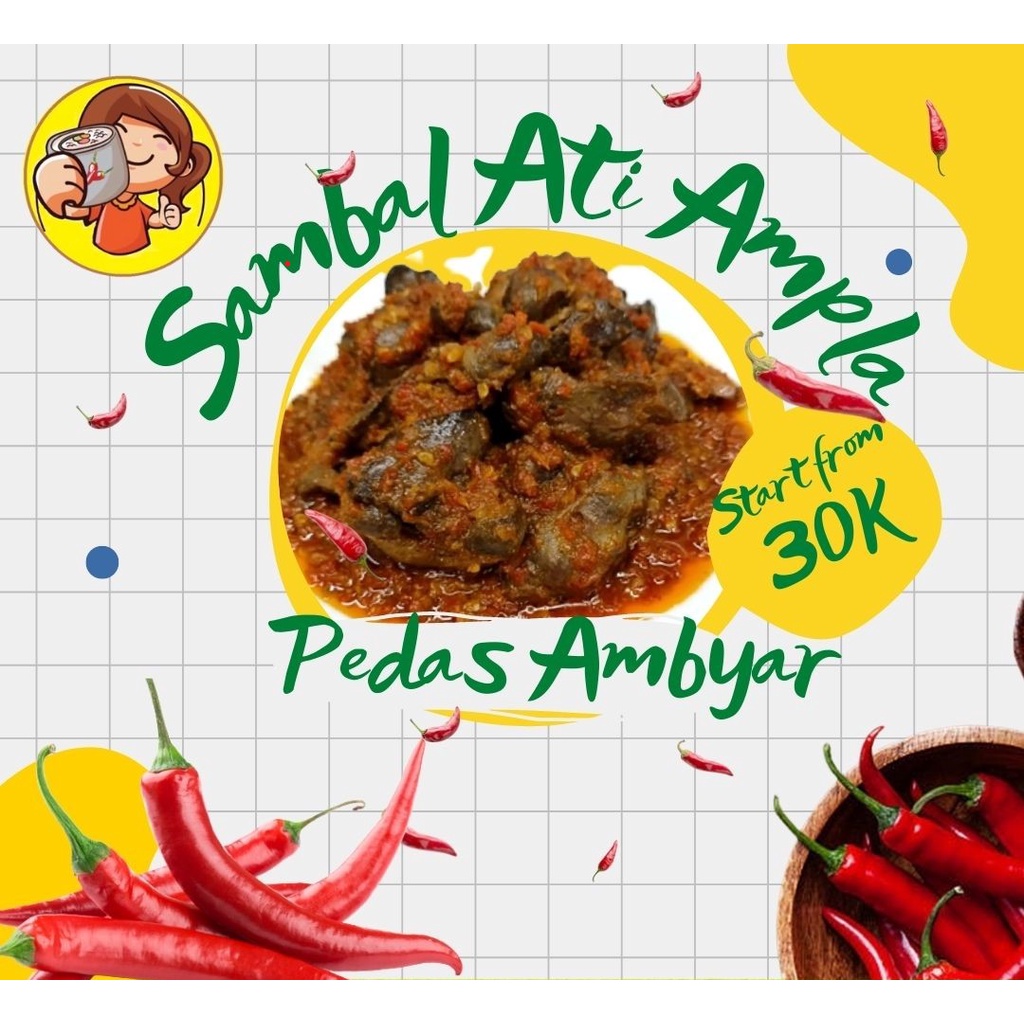 

[PROMO DISKON] Sambal Pedas Ambyar - Ati Ampela